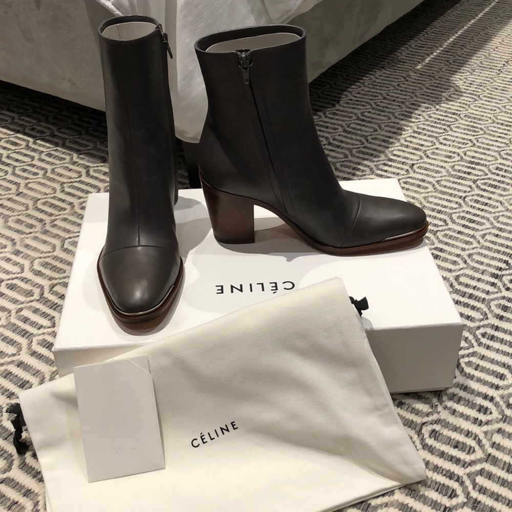 Celine leather boots